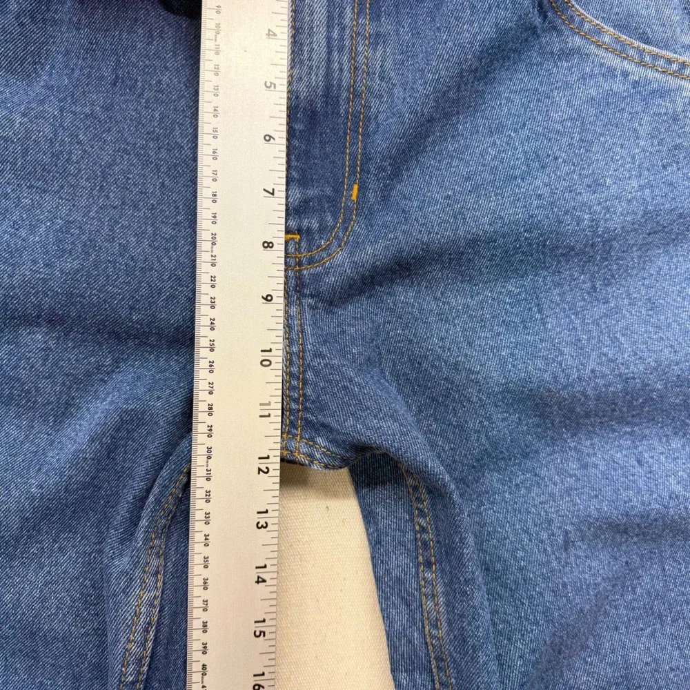 Mountain and Wave Mens Carpenter Jeans Medium Wash Blue Denim 34x32‎ 3877TS